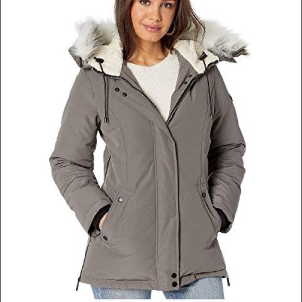 Sam Edelman Short Hooded Parka